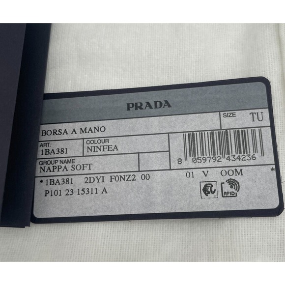 $2950 NEW PRADA MOON NAPPA LEATHER RE-EDITION 2002 MINI SHOULDER BAG PURSE - Picture 16 of 16